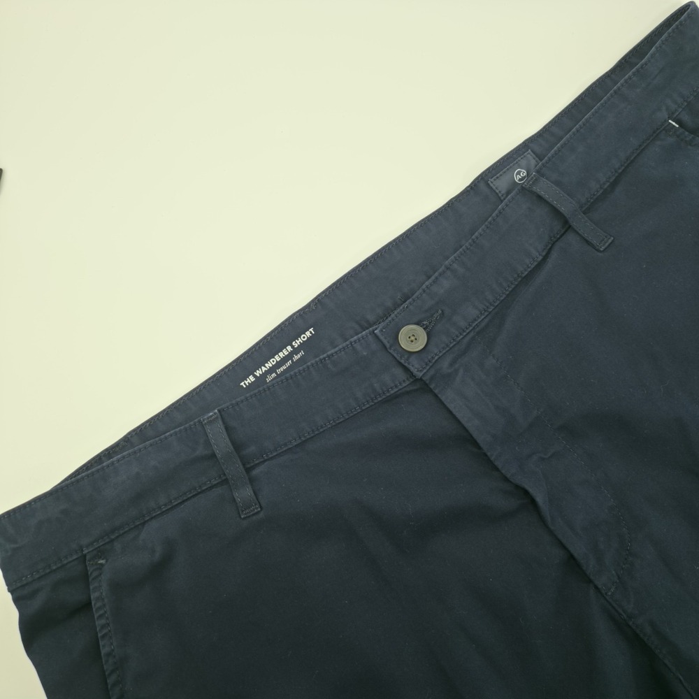 AG Adriano Goldschmied Men's Size 42 R The Wanderer Slim Trouser Blue Shorts